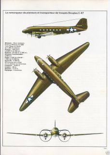   WW2 Airplane Print 1900 1949 American Airplaine Douglas C 47