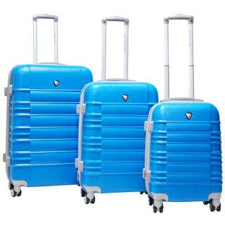 CalPak Vienna 3 Piece Expandable Hardside Spinner Luggage Set Blue 