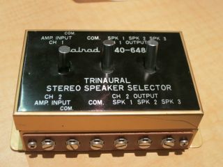 Calrad 40 648 trinaural stereo speaker selector