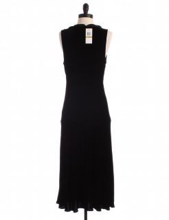 nwt rayon silk blend maxi dress by calvin klein size 14 black maxi 