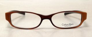 NEW Calvin Klein Designer Eye Glasses   Model CK 673 Thick Brown and 