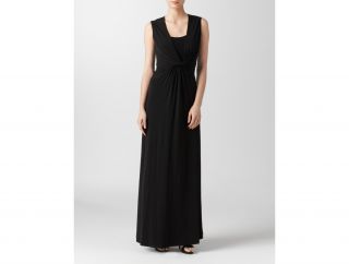 Calvin Klein Womens Twist Front Sleeveless Gown