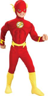 Flash Super Hero Halloween Child Deluxe Muscle Costume