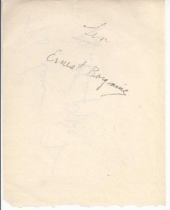 Butterfly McQueen GWTW Ernest Borgnine Marty Signed Autograph Paper 