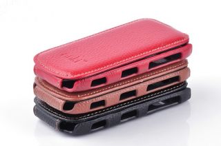 Package Includes 1 X Red Genuine Real Leather Case For Nokia C7