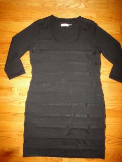 Calvin Klein Black Sweater Dress NWT Sz L
