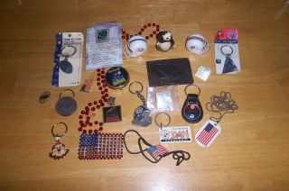 KEYCHAINS AND MANY ASSORTED KNICK KNACKS LOOK REDUCED TO SELL LOOK