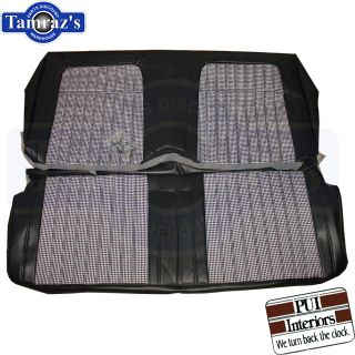 1969 Camaro Houndstooth Front Rear Seat Covers Upholstery Coupe Black 