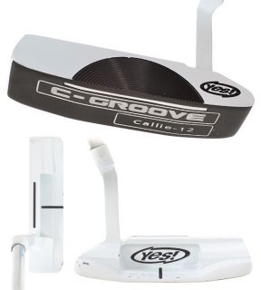 YES C GROOVE CALLIE 12 WHITE 35 RIGHT HANDED HEEL SHAFTED PUTTER W 