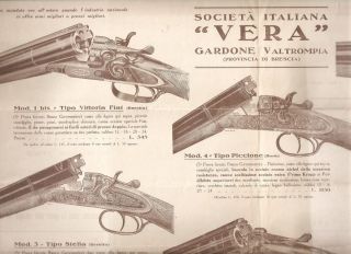   Vera Beretta Gardone Val Trompia Armi E Fucili Da Caccia 1929