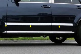 04 09 Cadillac SRX Rocker Panels, Molding Insert Truck SUV Chrome Trim 