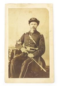 1864 CVD Photograph of US Civil War Officer w/Sword Great Uniform