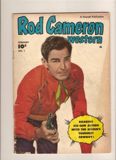 THIS IS A SINGLE GOLDEN AGE ISSUE OF ROD CAMERON WESTERN #1 PUBLISHED 