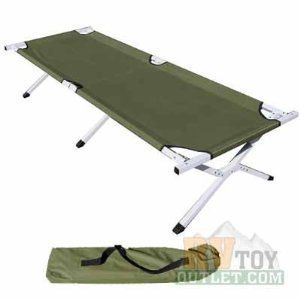 Folding Cot Military Bed Camping Camp Cots Heavy Duty Aluminum Army 