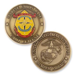 Camp Lejeune Marine Corps Base Challenge Coins Coin
