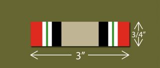 Iraq Campaign Medal Service Ribbon Vinyl Sticker