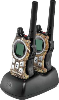 MR355R Rechargeable Camo 35 Mile Two Way Radio Walkie Talkie for 