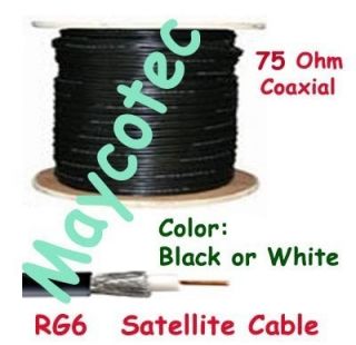 500 ft RG 6 RG6 Shielded Coaxial Cable Satellite TV