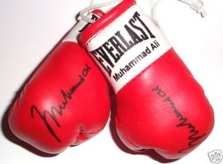  Autographed Mini Boxing Gloves Muhammad Ali