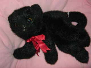  ⚛✿ Black Ty Cat ✿⚛ Plush Stuffed Animal