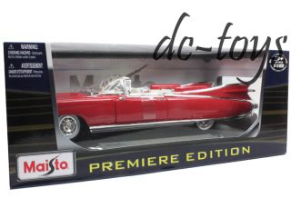 Maisto 1959 Cadillac Eldorado Biarritz 1 18 Diecast Red