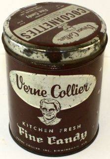 Vintage Verne Collier Fine Candy Birmingham Ala Tin