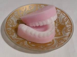 False Teeth Dentures Novelty Silicone Mould Chocolate Mold Ice Wax 