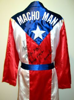 Hector Macho Camacho Signed Puerto Rico Boxing Robe ASI Proof