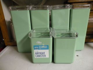 Martha Stewart Kitchen Canister Set   NEW   color Jadeite green