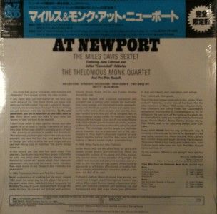 RARE SEALED Miles Davis Thelonious Monk at Newport John Coltrane LP 