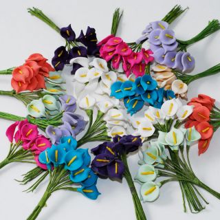 Mini Flower Calla Lily Bouquet Wedding Baby Shower Birthday Party 