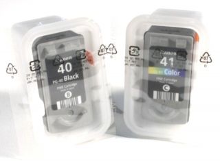   canon pg 40 black ink cartridge 1 canon cl 41 color ink cartridge
