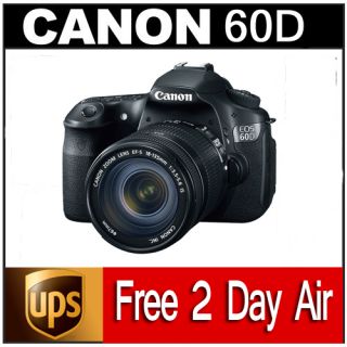 Canon USA EOS 60D 18 0 MP Digital SLR Camera Black EF S IS 18 135mm 