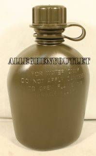   US Military Army 1 Quart Plastic COLLAPSIBLE OD CANTEEN 1QT BPA Free