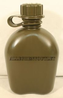 New US Military Army 1 Quart Plastic Collapsible OD Canteen 1qt BPA 
