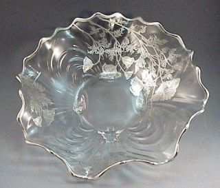 Cambridge Caprice Footed Bowl Silver City Flanders