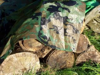 Camo Tarp Camouflage Waterproof Camping Cover Hunting Fishing Disguise 