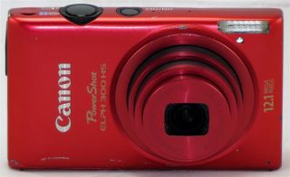 Canon ELPH 300 HS 12.1 MP 5x Zoom Digital Camera   RED