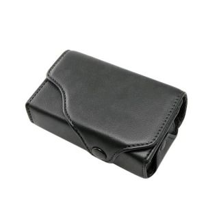 contact us black leather camera case for canon powershot sx210