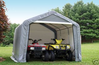 10x10 Shelter Logic Canopy Shed Instant Garage Carport