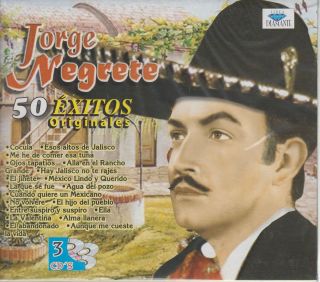 Jorge Negrete CD NEW Exitos Originales BOX SET Con 50 Canciones