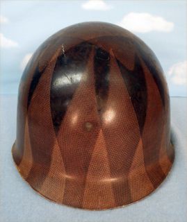   genuine wwii capac helmet liner probably a reject that was made into a