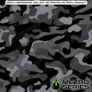 HD Large Mid Night Camouflage Vinyl Wrap 3M 1080 Controltac Adhesive 