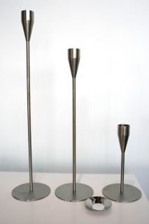 Maxi Candleholders Set of 3 with Drip Guards by Piet Hein New