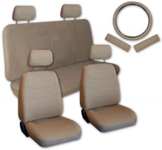 Tan Faux Leather Next Generation Car Seat Covers Free Accessories X 