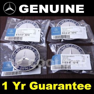 X4 Genuine Mercedes Benz Wheel Center Caps E Class W212 W211 W210 E55 