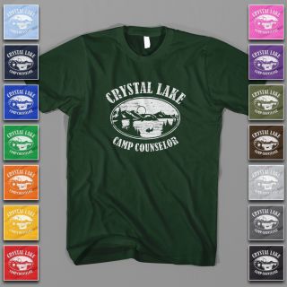 Camp Crystal Lake Camp Counsler Camping Friday The 13th Jason Tee T 
