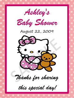   Shower Invitations Favor Tags Candy Water Wrapper Labels Advice