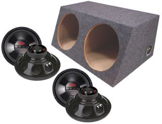   CAR STEREO LOADED (2) 10 CHAOS SUBS 1200W HATCHBACK STYLE SUBWOOFER