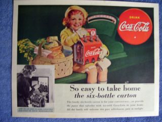  Vintage 1938 Coca Cola Coke Ad
